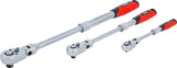REVERSIBLE RATCHET SET | EXTENDABLE, BENDABLE | 6.3 MM (1/4") - 10 MM (3/8") - 12.5 MM (1/2") | 3 PCS. (72114)
