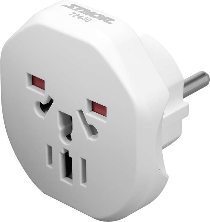 TRAVEL ADAPTER WORLD TO EUROPE (72440)