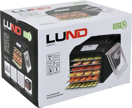 FOOD DEHYDRATOR 6 TRAYS, 420-500W (68272)