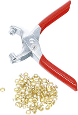 EYELET PLIERS WITH 100 ROUND EYELETS | 4.5 MM (75830)