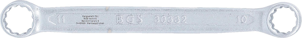 DOUBLE RING SPANNER | EXTRA FLAT | 10 X 11 MM (30332)