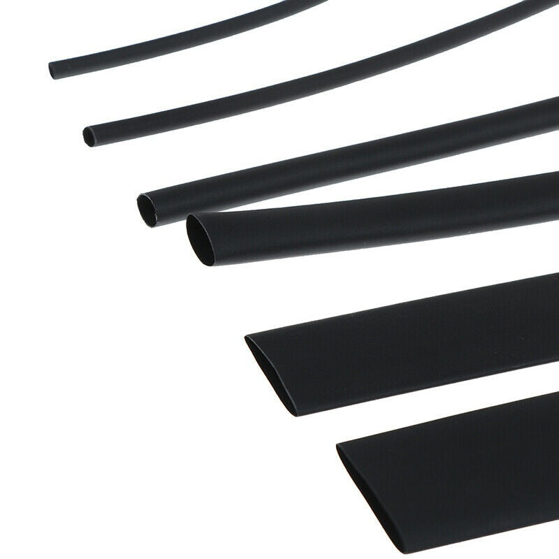 HEAT SHRINK TUBING ASSORTMENT | BLACK | 100 PCS. (SK01141)