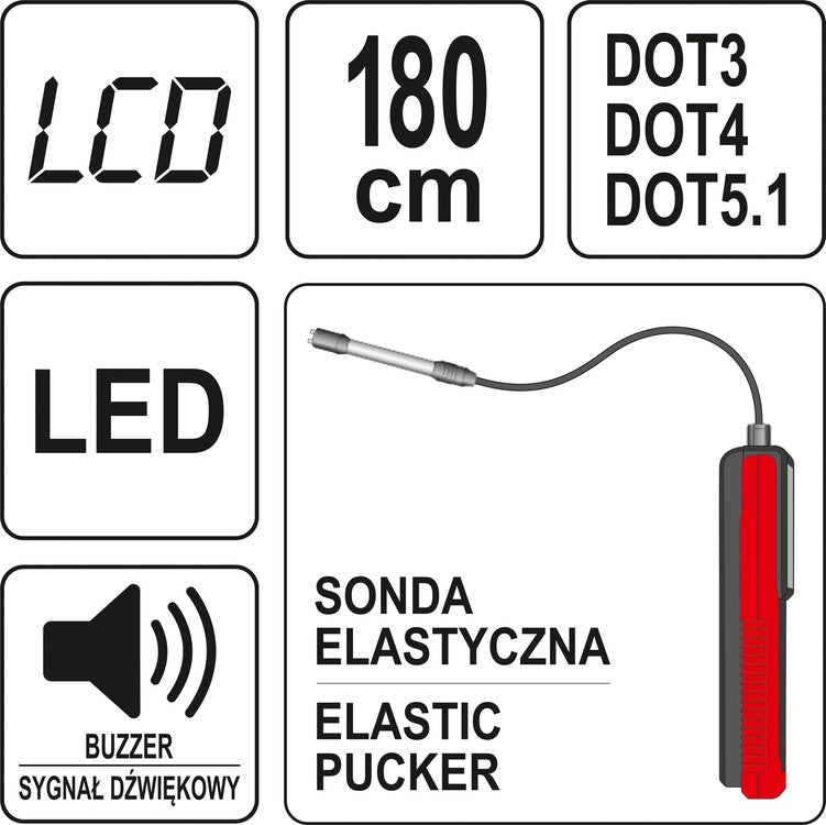 BRAKE FLUID TESTER WITH DIGIT DISPLAY (YT-72985)
