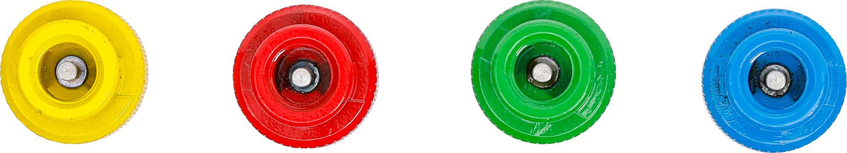 COLOUR CODED TIRE DEFLATING CAPS FOR TPMS VALVES | 4 PCS. (9271)