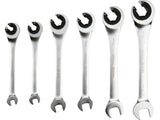 FLARE NUT RATCHET WRENCH SET 8-19MM 6PCS (YT-01344)