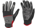 GLOVES WITH SILICONE DOTS S. 10 (YT-74666)