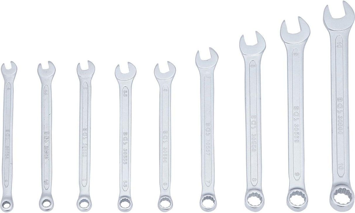COMBINATION SPANNER SET | 4 - 10 MM | 9 PCS. (30551)
