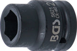 IMPACT SOCKET, HEXAGON | 20 MM (3/4") DRIVE | 21 MM (5621)