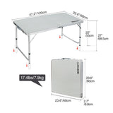FOLDABLE TABLE / COUNTER | ALUMINUM | ADJUSTABLE HEIGHT (LC01)