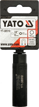 SPARK PLUG SOCKET 3/8" 14MM 12PT (YT-38510)