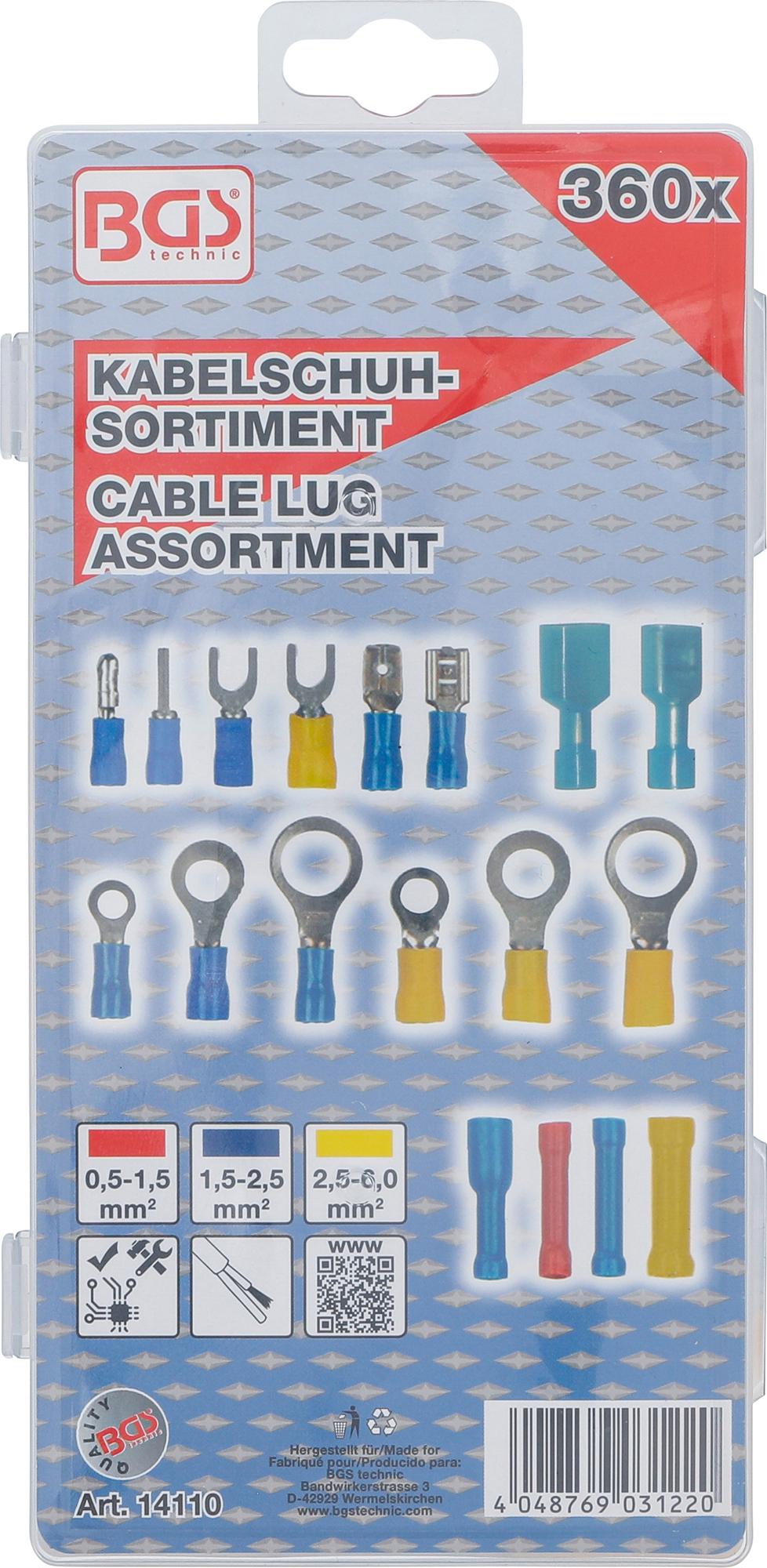 CABLE LUG ASSORTMENT | 360 PCS. (14110)