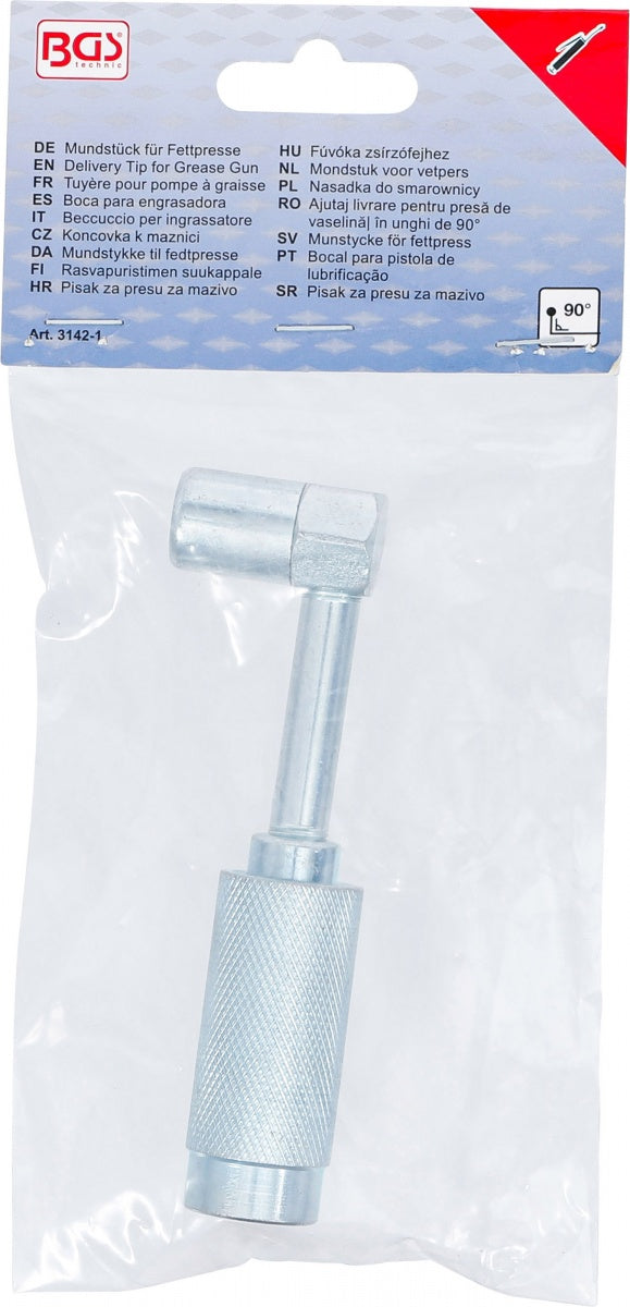 LUBRICANT ADAPTOR FOR GREASE GUN | 90° ANGLED (3142-1)