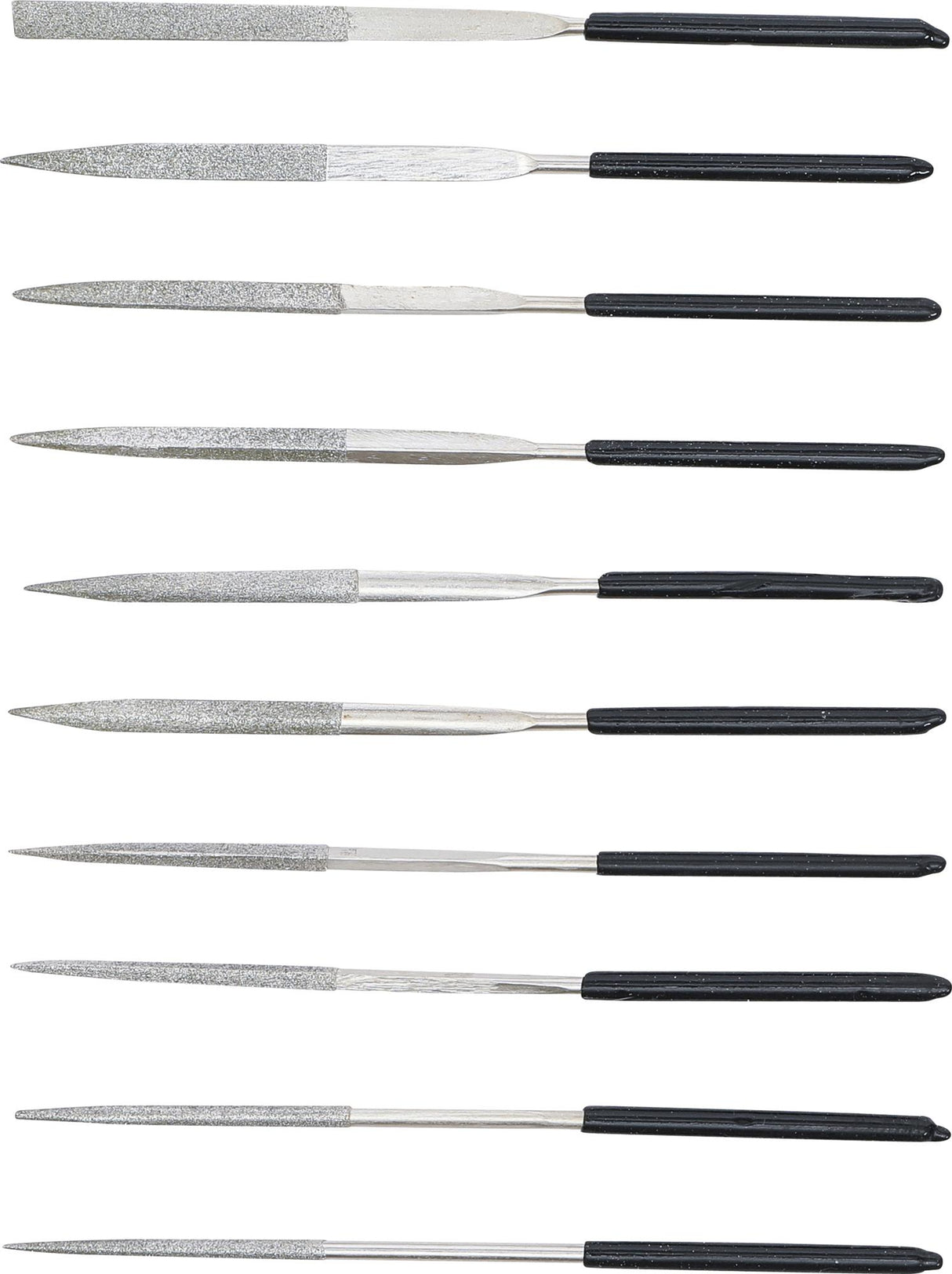 DIAMOND FILE SET | STRAIGHT | 140 X 3 MM | 10 PCS. (1920)