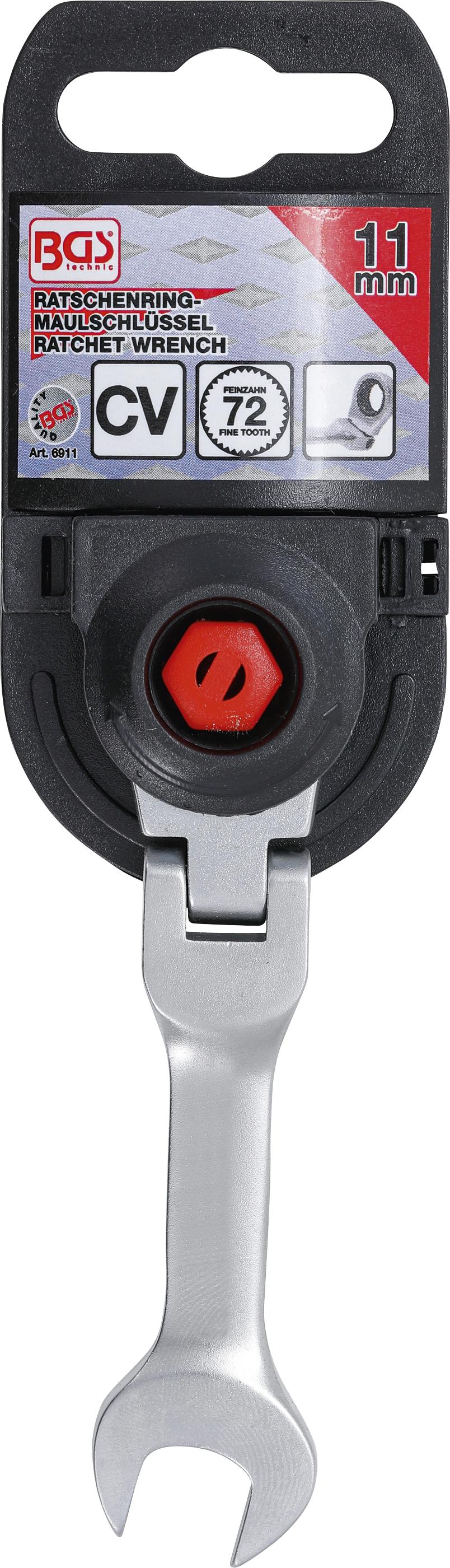 RATCHET COMBINATION WRENCH | SHORT | ADJUSTABLE | 11 MM (6911)