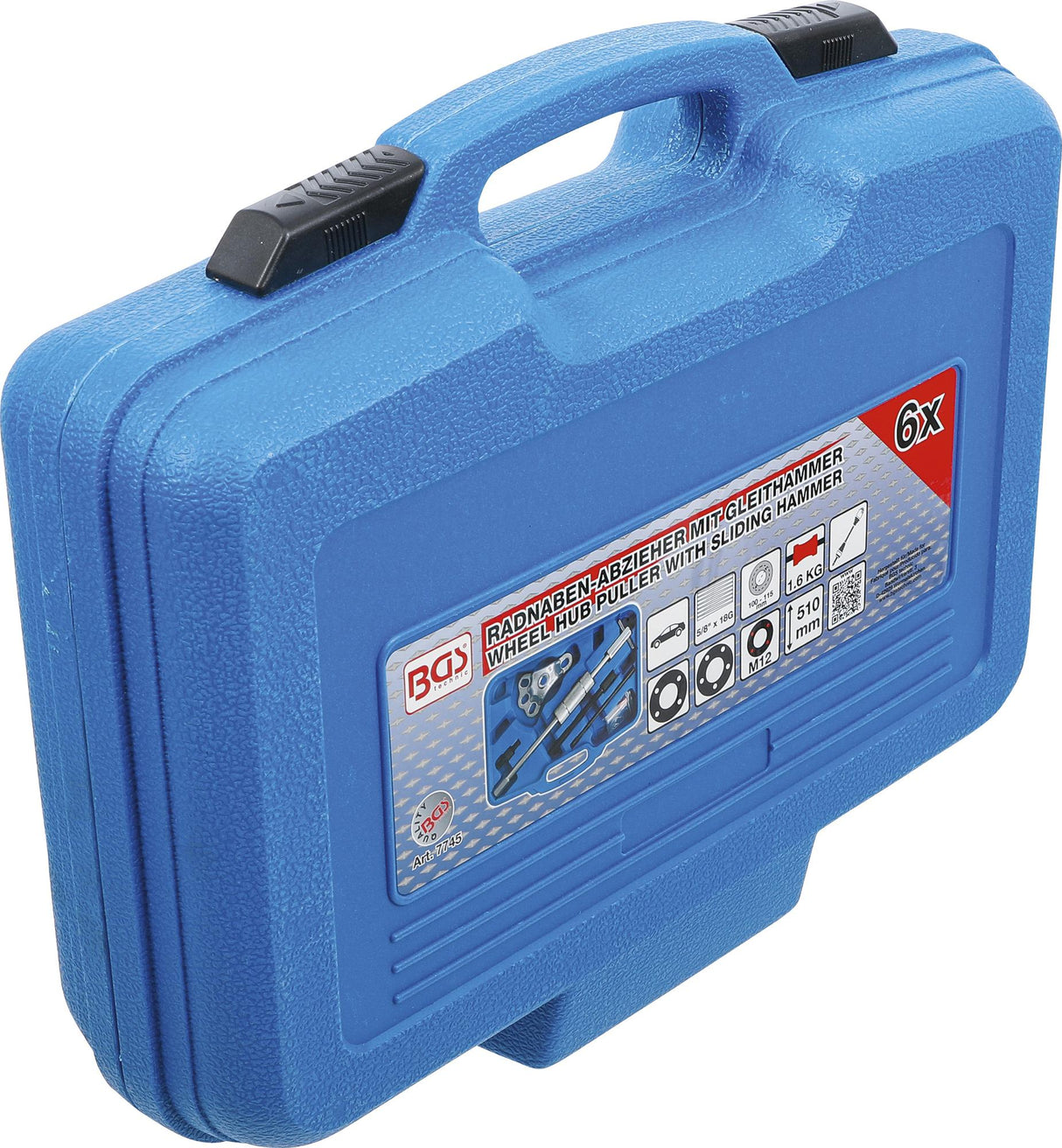WHEEL HUB PULLER WITH SLIDING HAMMER | 6 PCS. (7745)