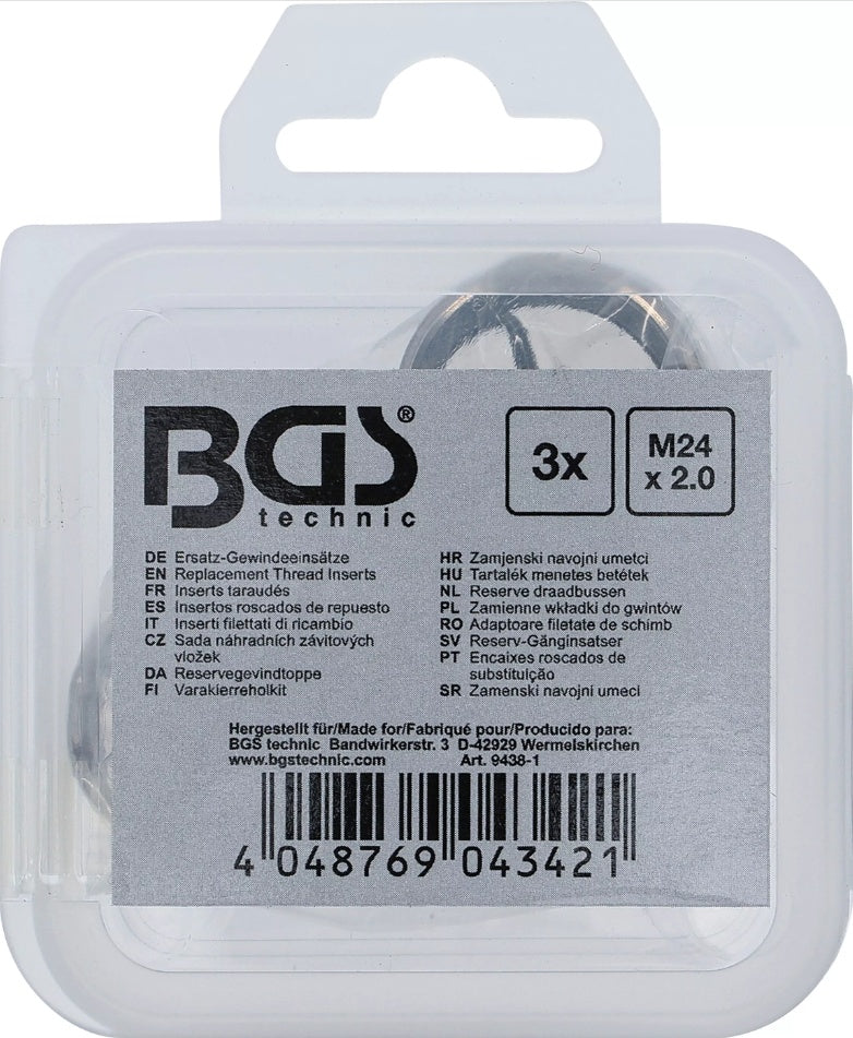 REPLACEMENT THREAD INSERTS | M24 X 2.0 MM | 3 PCS. (9438-1)