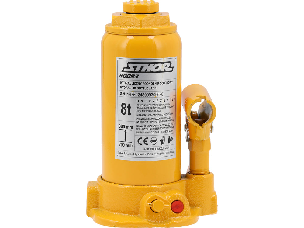 HYDRAULIC BOTTLE JACK 8T (80093)