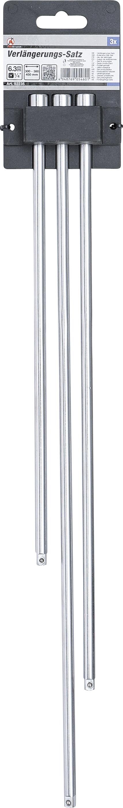 EXTENSION BAR SET | 6.3 MM (1/4") | 300 / 380 / 450 MM | 3 PCS. (92235)