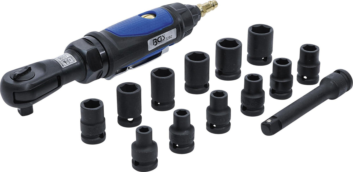 AIR RATCHET WRENCH SET | 12.5 MM (1/2") | 102 NM | 14 PCS. (70192)