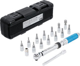 TORQUE WRENCH SET | 6.3 MM (1/4") | 3 - 24 NM | 16 PCS. (72088)