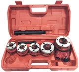 PIPE THREAD DIE SET WITH RATCHET | 3/8"- 1 1/4" | 5 PCS. (EQ-7629)