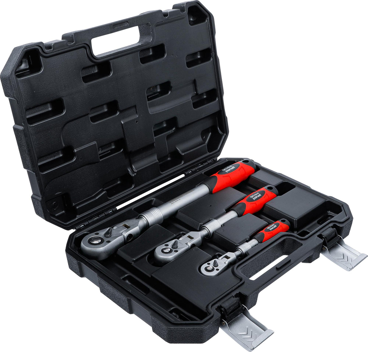 REVERSIBLE RATCHET SET | EXTENDABLE, BENDABLE | 6.3 MM (1/4") - 10 MM (3/8") - 12.5 MM (1/2") | 3 PCS. (72114)
