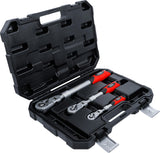 REVERSIBLE RATCHET SET | EXTENDABLE, BENDABLE | 6.3 MM (1/4") - 10 MM (3/8") - 12.5 MM (1/2") | 3 PCS. (72114)