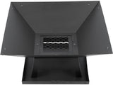 STEEL FIRE PIT WITH LID 45 X 45CM (99715)
