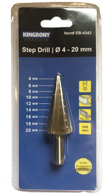 STEP DRILL BIT FOR HOLE ENLARGEMENT | 4-20 MM (EB-4343)