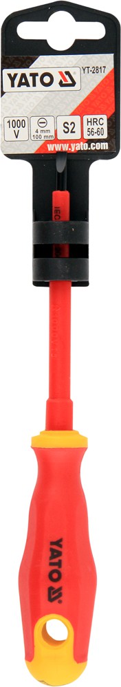 INSULATED SCREWDRIVER 1000V 4X100MM (YT-2817)