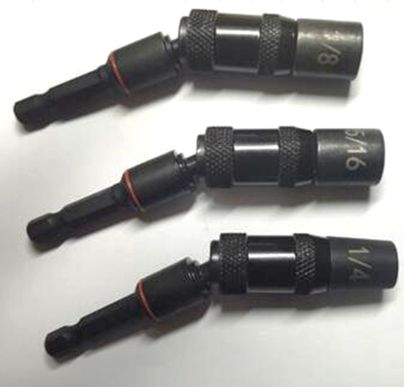 FLEX BIT HOLDERS | 0-20° | WITH MAGNET | 1/4", 3/8", 5/16" (ADA3S)