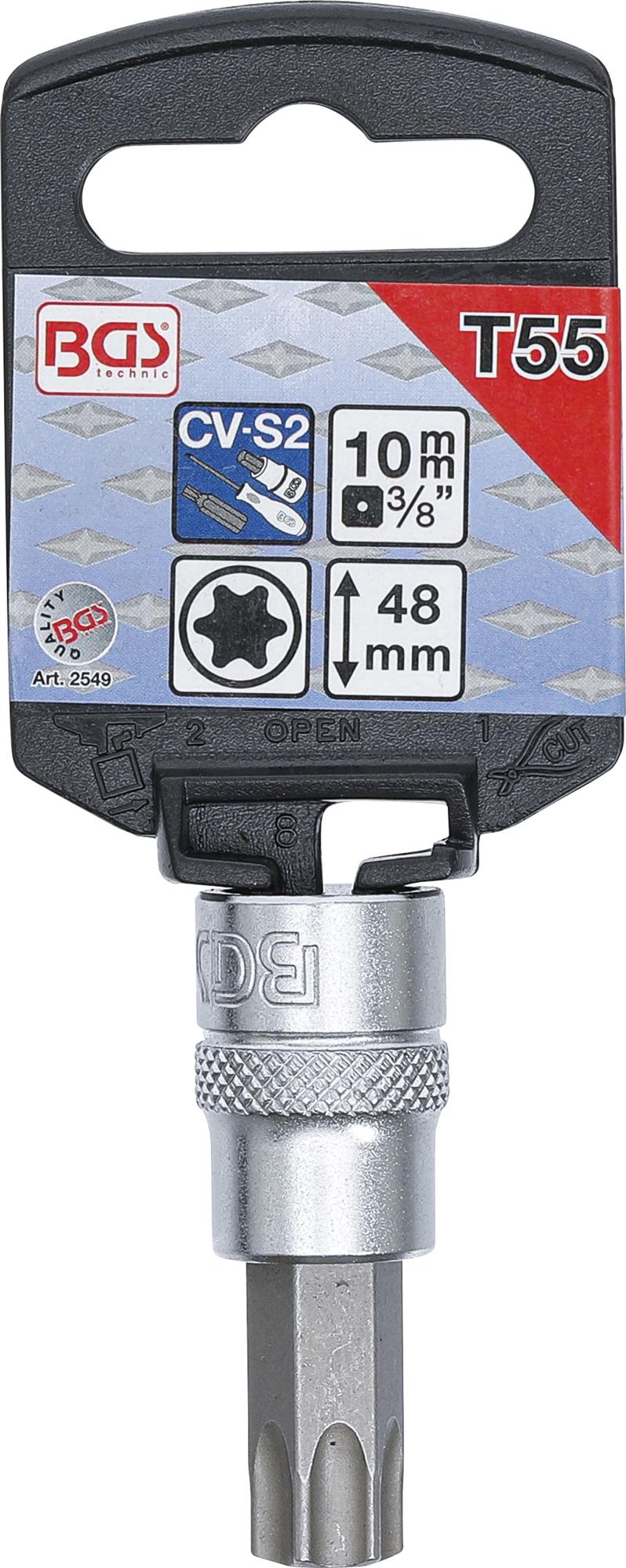 BIT SOCKET | 10 MM (3/8") DRIVE | T-STAR (FOR TORX) T50 (2548)