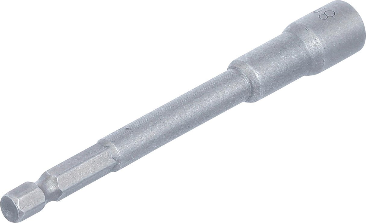 SOCKET, HEXAGON | EXTRA LONG | FOR ELECTRIC DRILLS | 6.3 MM (1/4") DRIVE | 8 MM (2764)