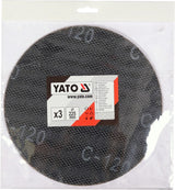 ABRASIVE DISC 225MM 3PCS P120 (YT-845833)