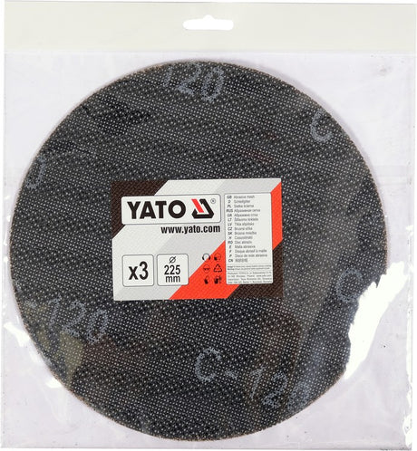 ABRASIVE DISC 225MM 3PCS P120 (YT-845833)