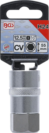 BIT SOCKET | 12.5 MM (1/2") | INTERNAL HEXAGON 24 MM (5184-H24)