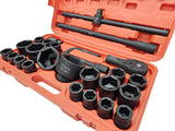IMPACT SOCKET SET | CR-MO | 6-POINT | 25 MM (1") | 20 MM (3/4") | 26 PCS. (SLS26B)