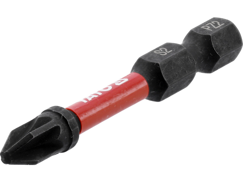 IMPACT SCREWDRIVER BITS 1/4 50MM PZ2 2PC (YT-78044)