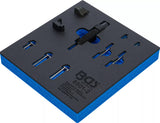 TOOL TRAY 1/6: SUPPLEMENTARY SET FOR TIMING CHAIN RIVETING DEVICE (BGS 8501) | SUITABLE FOR 3 MM CHAIN PINS (8501-2)