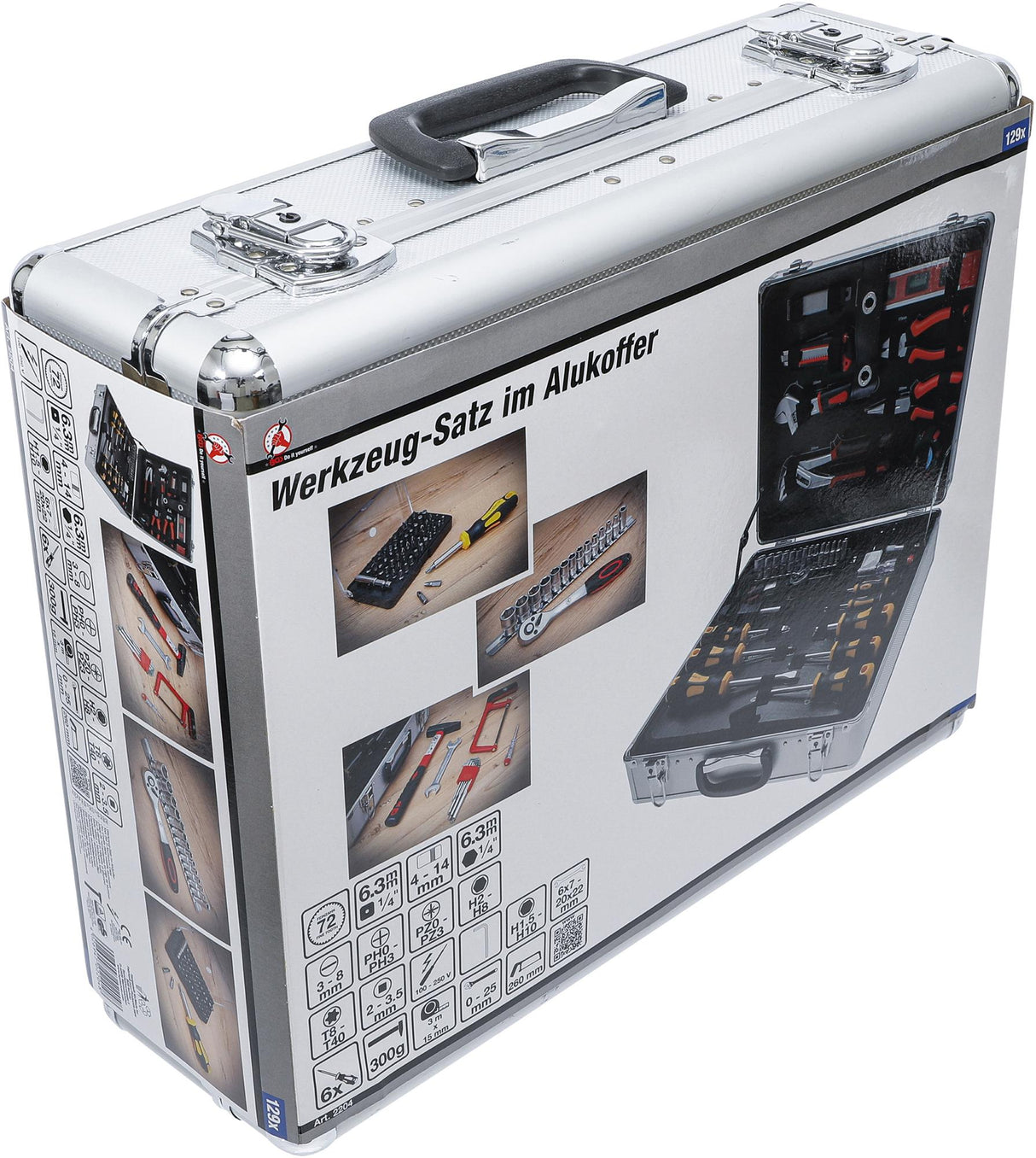 TOOL SET IN ALUMINIUM CASE | 129 PCS. (2204)