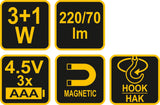 WORKSHOP LAMP 3W COB LED 220LM (82733)
