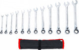 RATCHET COMBINATION WRENCH SET | REVERSIBLE | 8 - 19 MM | 12 PCS. (30008)
