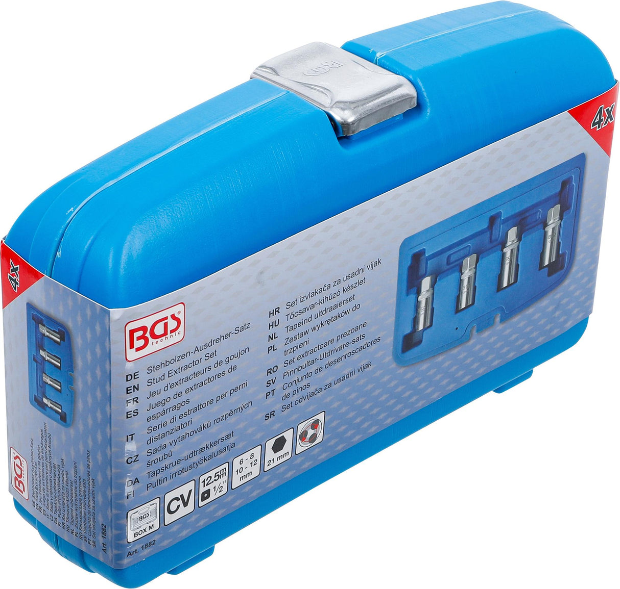 STUD EXTRACTOR SET | 6 - 12 MM | 4 PCS. (1882)