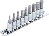 BIT SOCKET SET | 6.3 MM (1/4") DRIVE | INTERNAL HEXAGON 3/32" - 3/8" | INCH SIZES | 9 PCS. (2749)