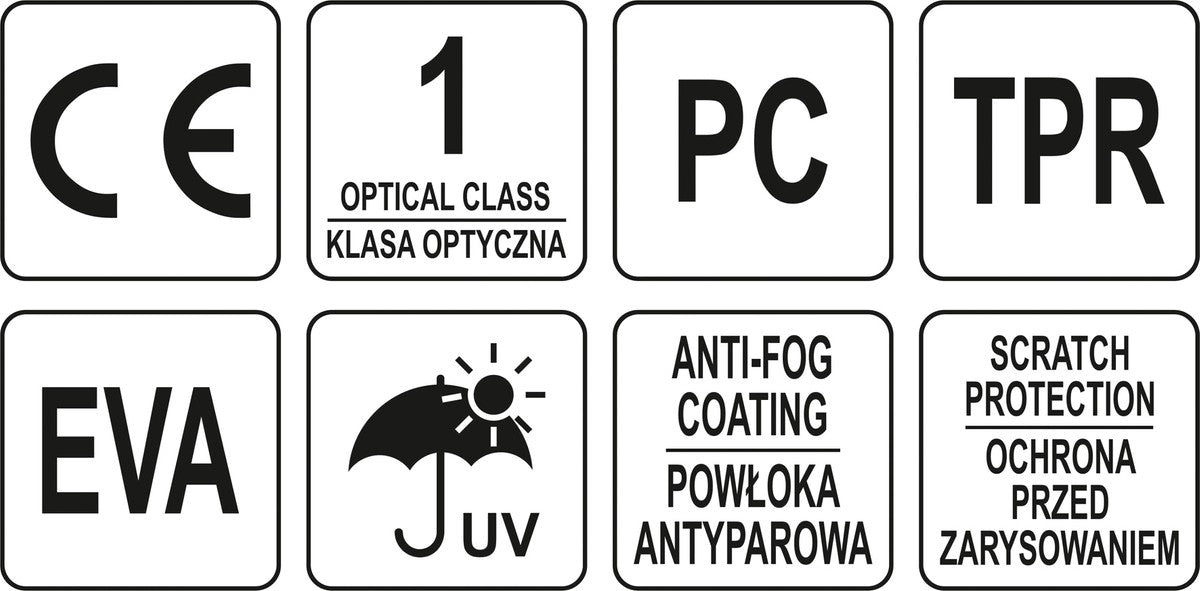 SAFETY GLASSES COMFORT+ YELLOW (YT-73621)