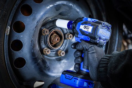 CORDLESS IMPACT WRENCH SET | BRUSHLESS | 550 NM | 18 V | WITH RECHARGEABLE BATTERY AND QUICK CHARGER (7390)