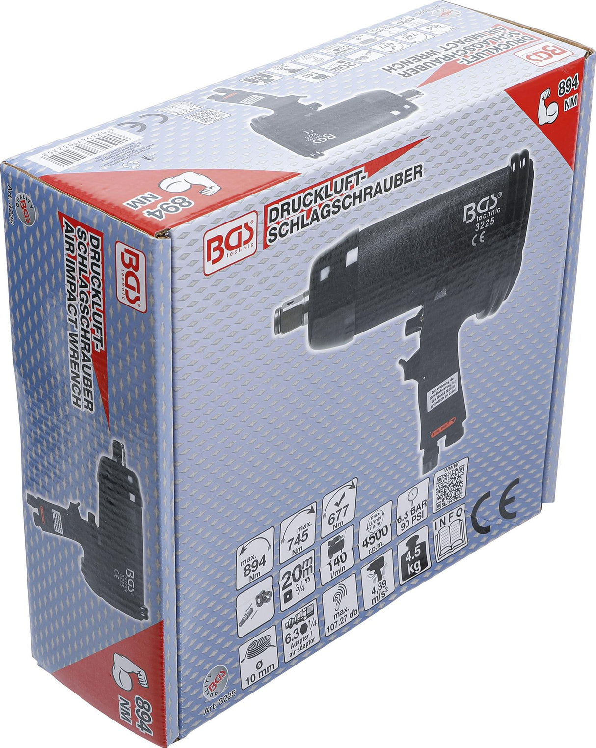 AIR IMPACT WRENCH | 20 MM (3/4") | 700 NM (3225)