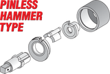 PINLESS HAMMER IMPACT WRENCH 1" 2600NM (YT-0959)