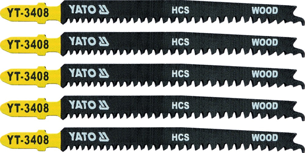 JIG SAW BLADE F.WOOD TYPE T 13-8TPI 5PCS (YT-3408)