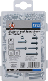NUT AND SCREW ASSORTMENT | METRIC | M4 / M5 | 126 PCS. (8134)